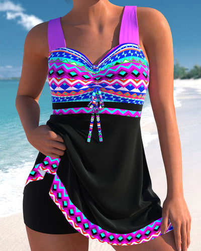 Eliza | Swimsuit with Ties and Striped Pattern