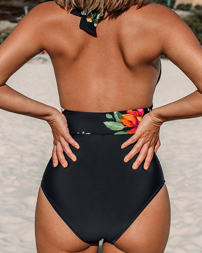CORAL - Floral Swimsuit